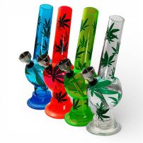 Bong Acryl Mini Neon Apfel mit Bild - Mix