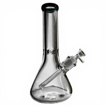Phoenix Clear Glass Bongo – Grünes Oberteil – Seitenansicht