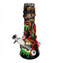 Phoenix Art Monster Glass Bongo - Dunkel
