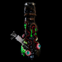 Phoenix Art Monster Glass Bongo - Dunkel - ein Blick in die Dunkelheit