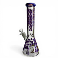 Phoenix Honey Glass Bongo - Lila - Rückseite