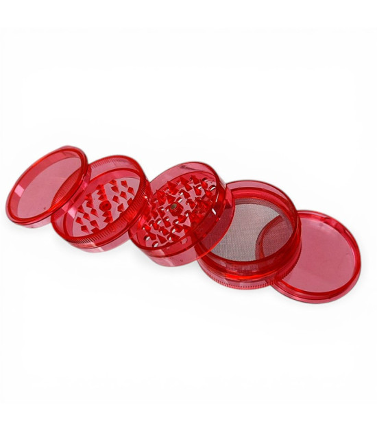 Acryl-Grinder, 5-teilig, verschiedene Farben - zerlegt