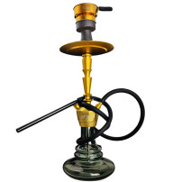 Hookah AMY Deluxe AluX S Gold - Schwarz