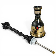 Hookah AMY Sharqi - Schwarz - Vase und Hookah-Körper