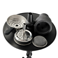 Shisha AMY Sharqi - Schwarz - Krone und Gewicht