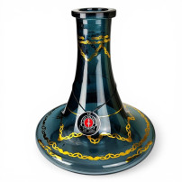 Hookah AMY Deluxe Jamilah - Schwarz/Gold - Vase