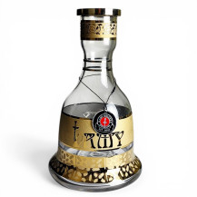 Hookah AMY Deluxe Little Kura Schwarz - Gold - Vase