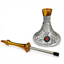 Hookah AMY Deluxe Bubble S - Gold - Vase Atelo Hookah