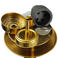 Hookah AMY Deluxe Bubble S - Gold - crown and hms