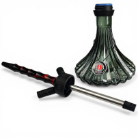 Hookah AMY Deluxe Dervish S – Schwarz – Vase und Shisha-Körper