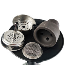 Hookah AMY Deluxe Dervish S - Schwarz - Krone und HMS