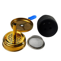 Hookah AMY Deluxe ALU Sphere Tasche - Blau - Krone und HMS