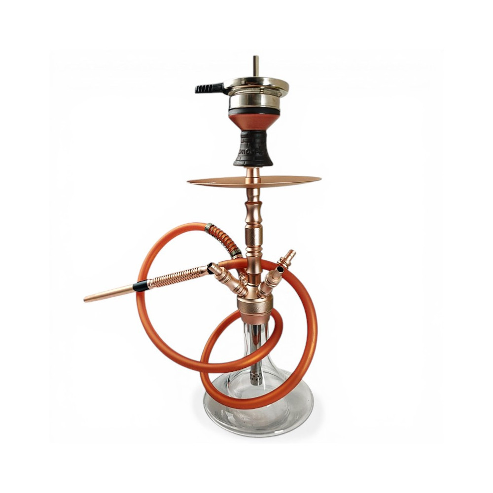 Shisha-Raucher in Roségold