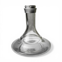 Wasserpfeife, silberfarben - Vase