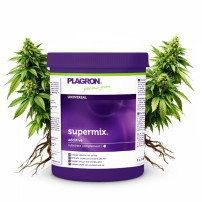 Plagron Supermix 1 L - mit Hanfpflanze