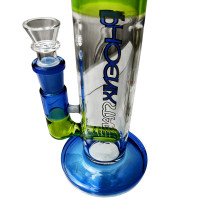 Tower Bubbler Phoenix - Blau - Ansicht des Diffusions-Fallrohrs