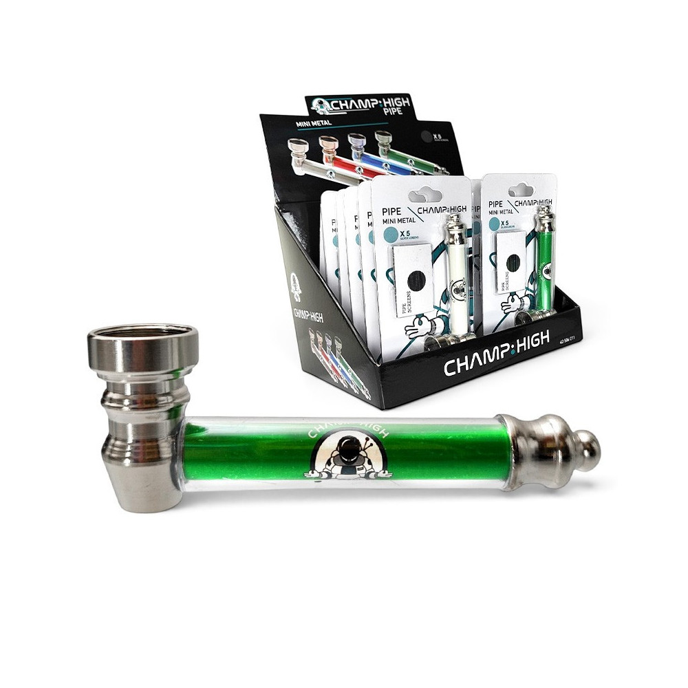 Metallpfeife Champ 8,5 cm Farbmix | SmokeShop.at