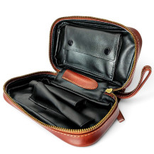 Pfeifentasche Brown Antik für 2 Pfeifen | SmokeShop.at