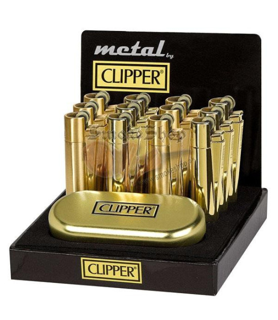 Metallfeuerzeug CLIPPER Metal Lux Gold