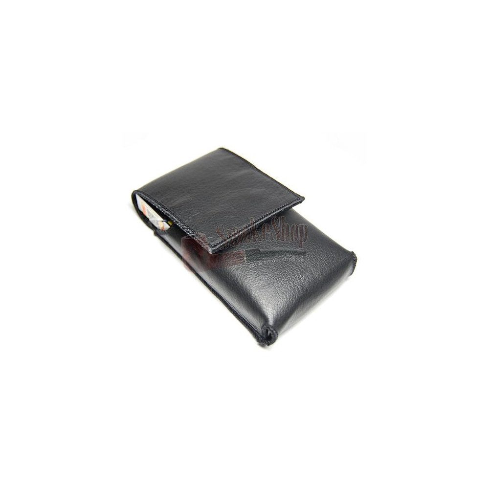 Zigarettenetui SLIM – schwarzes Leder