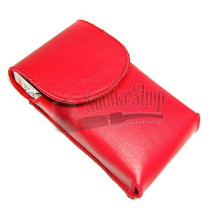 Zigarettenetui SLIM – rotes Leder