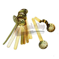 Set mit 10 Bong- und Pfeifensieben – Durchmesser 14 mm mit Fuß
