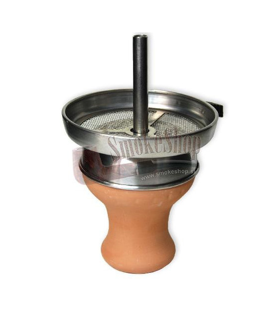 Set – Badcha und Shisha-Krone – Badcha auf einer Tonkrone platziert
