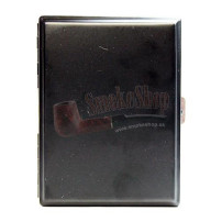 Zigarettenetui aus Aluminium, schwarz