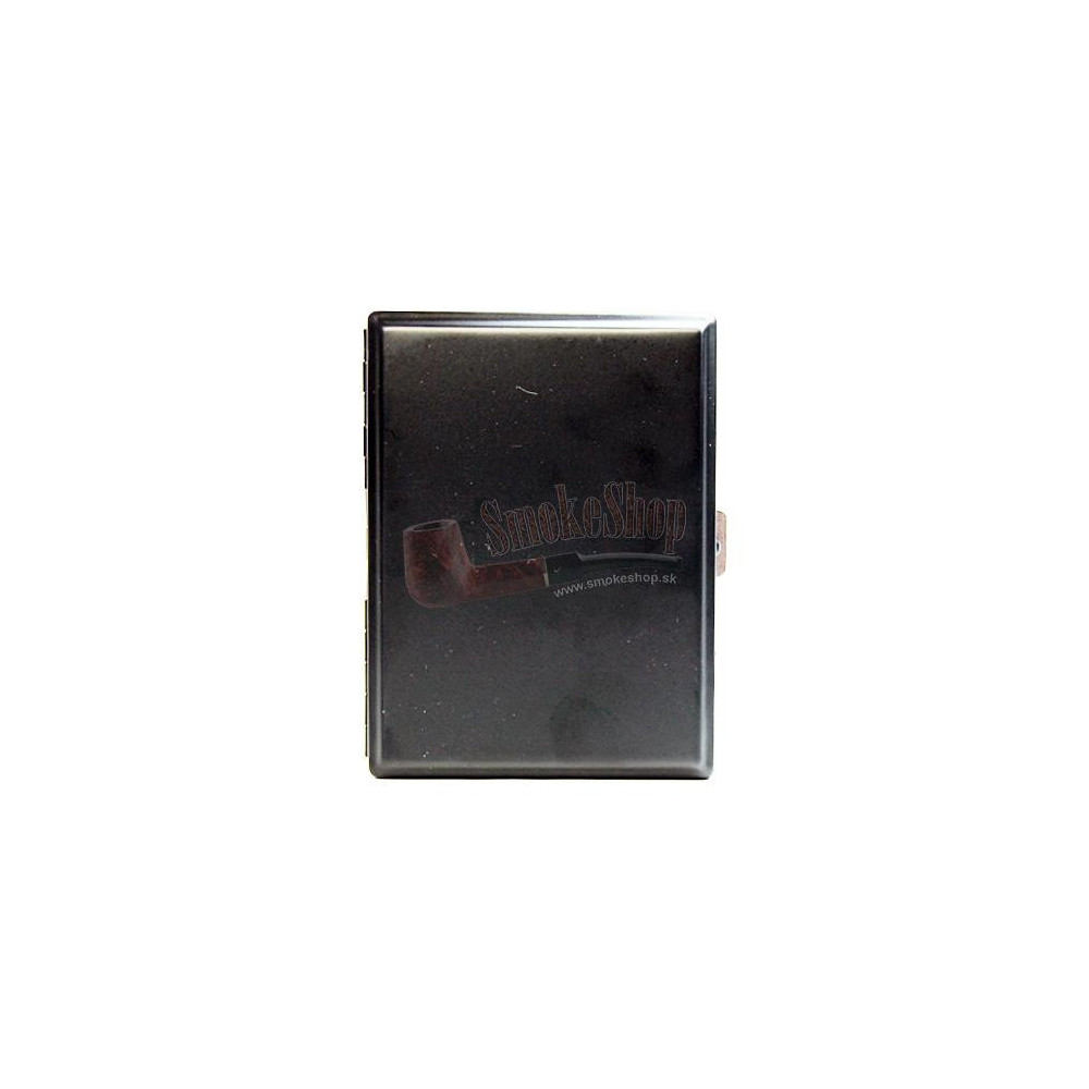 Zigarettenetui aus Aluminium, schwarz