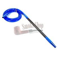 Silikon-Shisha-Schlauch AMY Blue - Mattes Mundstück