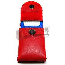 Zigarettenetui SLIM – rotes Leder