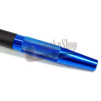 Silikon-Shisha-Schlauch AMY Blue - Mattes Mundstück