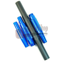 Silikon-Shisha-Schlauch AMY Blue - Mattes Mundstück