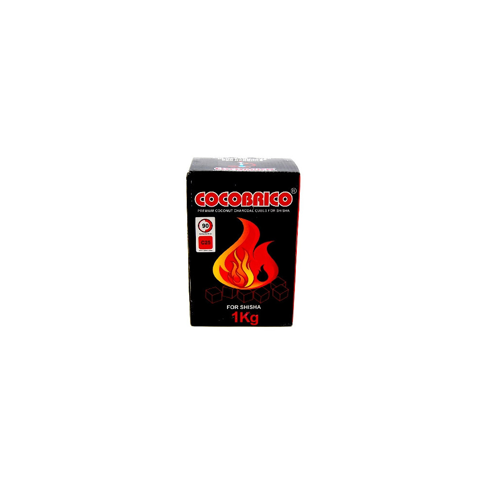Kokosnusskohle Cocobrico 1kg (für Wasserpfeife)