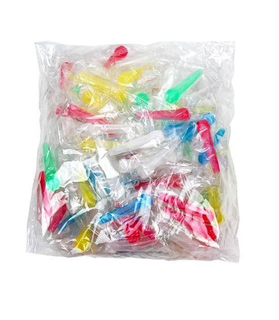 Hygienisches, einziehbares Neon-Mundstück für Wasserpfeifen, 100 Stück