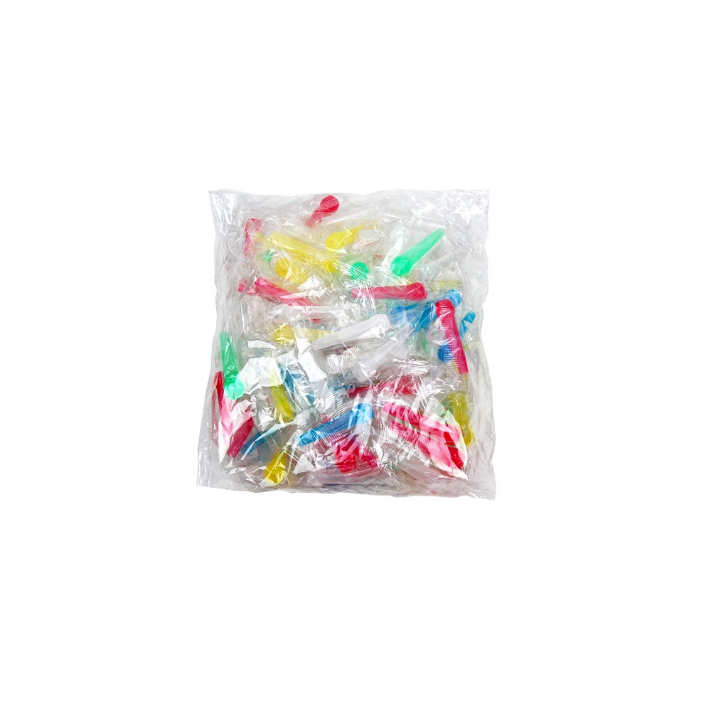 Hygienisches, einziehbares Neon-Mundstück für Wasserpfeifen, 100 Stück