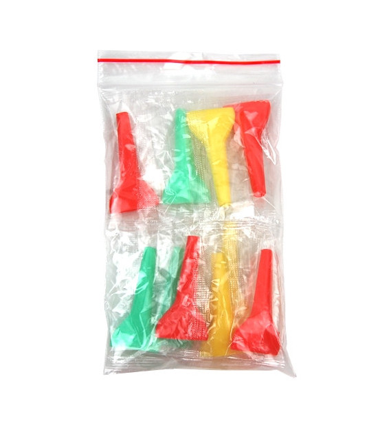 Hygienisches Shisha-Mundstück, neonfarben, ergonomisch, 10 Stück