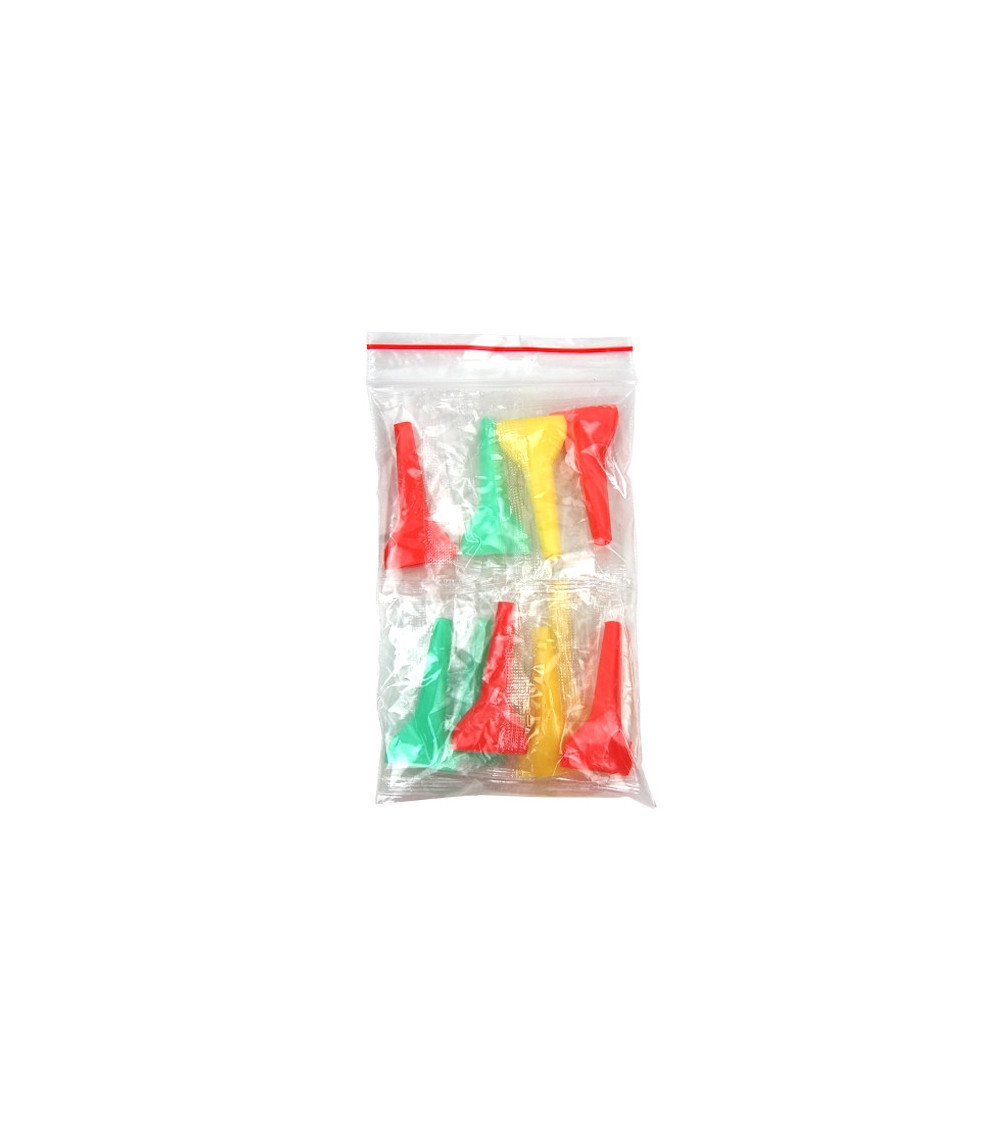 Hygienisches Shisha-Mundstück, neonfarben, ergonomisch, 10 Stück