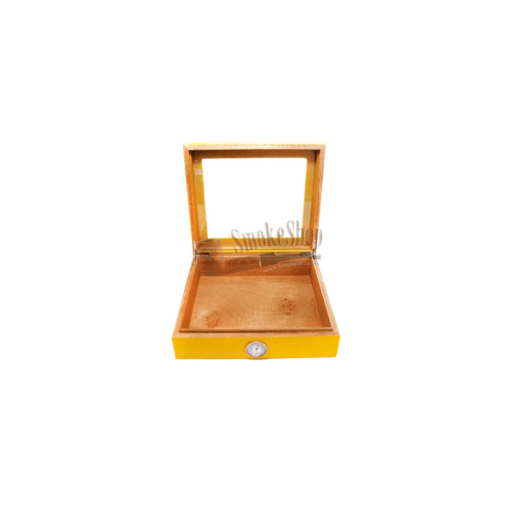 Angelo Kristalglass Zigarren-Humidor im Cohiba-Stil